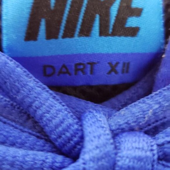 WOMENS NIKE DART XII 12 BLACK & BLUE SNEAKERS SIZE 9 - Picture 6 of 8